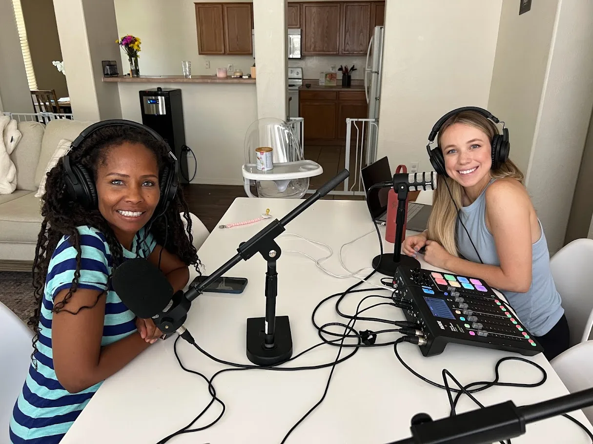 Recording the She's A Lady Podcast